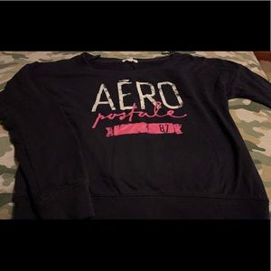 Long sleeve Aeropostale shirt, Large, black and pink